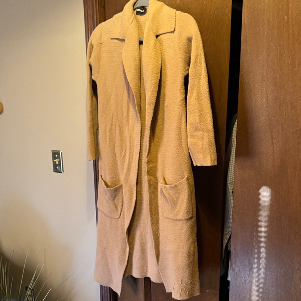 Express Women's Camel Teddy Jacket